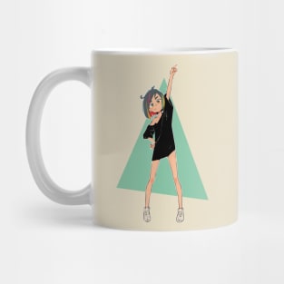 Triangle One-Piece Girl Mug